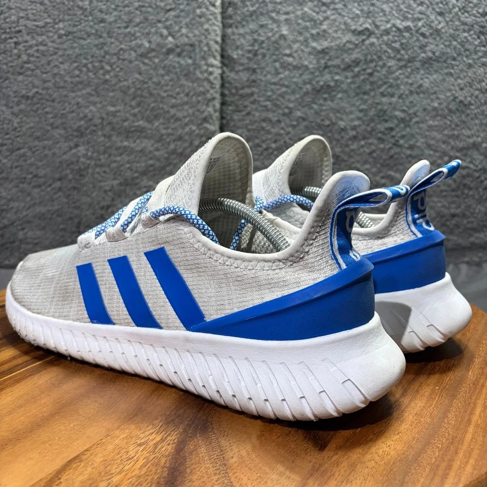 Adidas Kaptir Super Mens Grey Royal Blue Running Shoes FW6473 Size 11.5